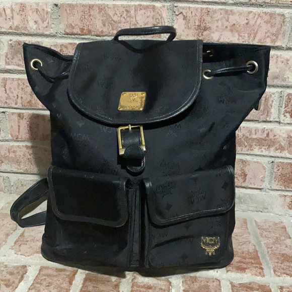 Women's MCM black backpack - Picture 2 of 12